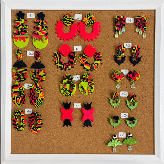Neon Twist Freestyle - Halloween Earrings