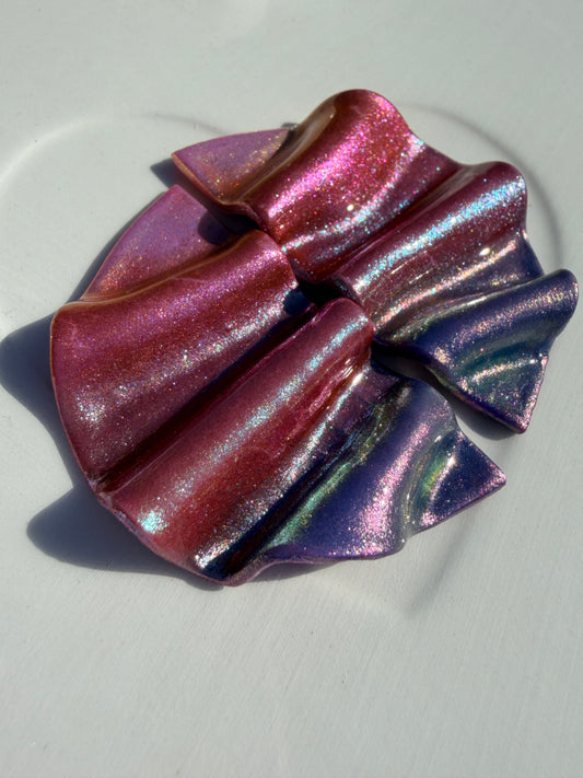 OOAK Half Circle Wave Blue, Purple, Pink Colorshift - M/L