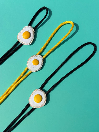 Bolo Ties - Egg & Holographic Checkerboard