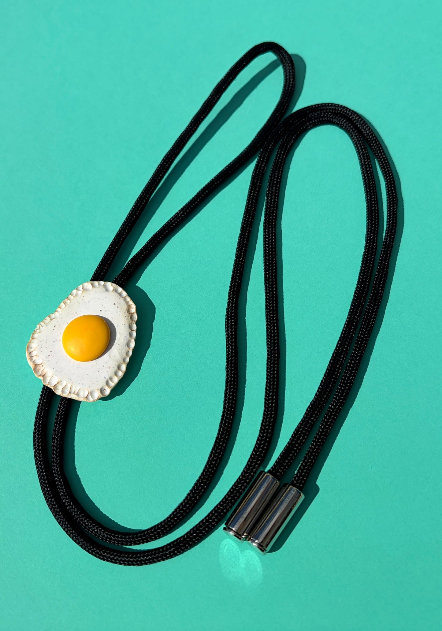 Bolo Ties - Egg & Holographic Checkerboard