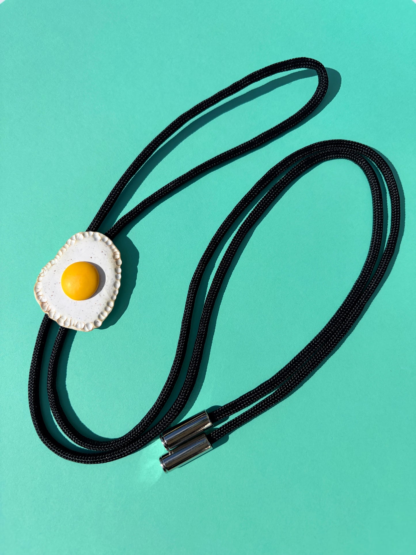 Bolo Ties - Egg & Holographic Checkerboard