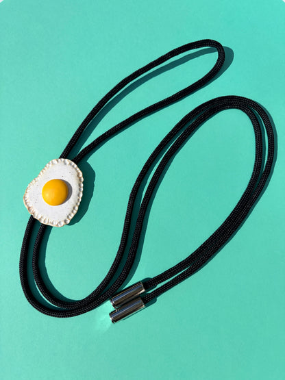 Bolo Ties - Egg & Holographic Checkerboard