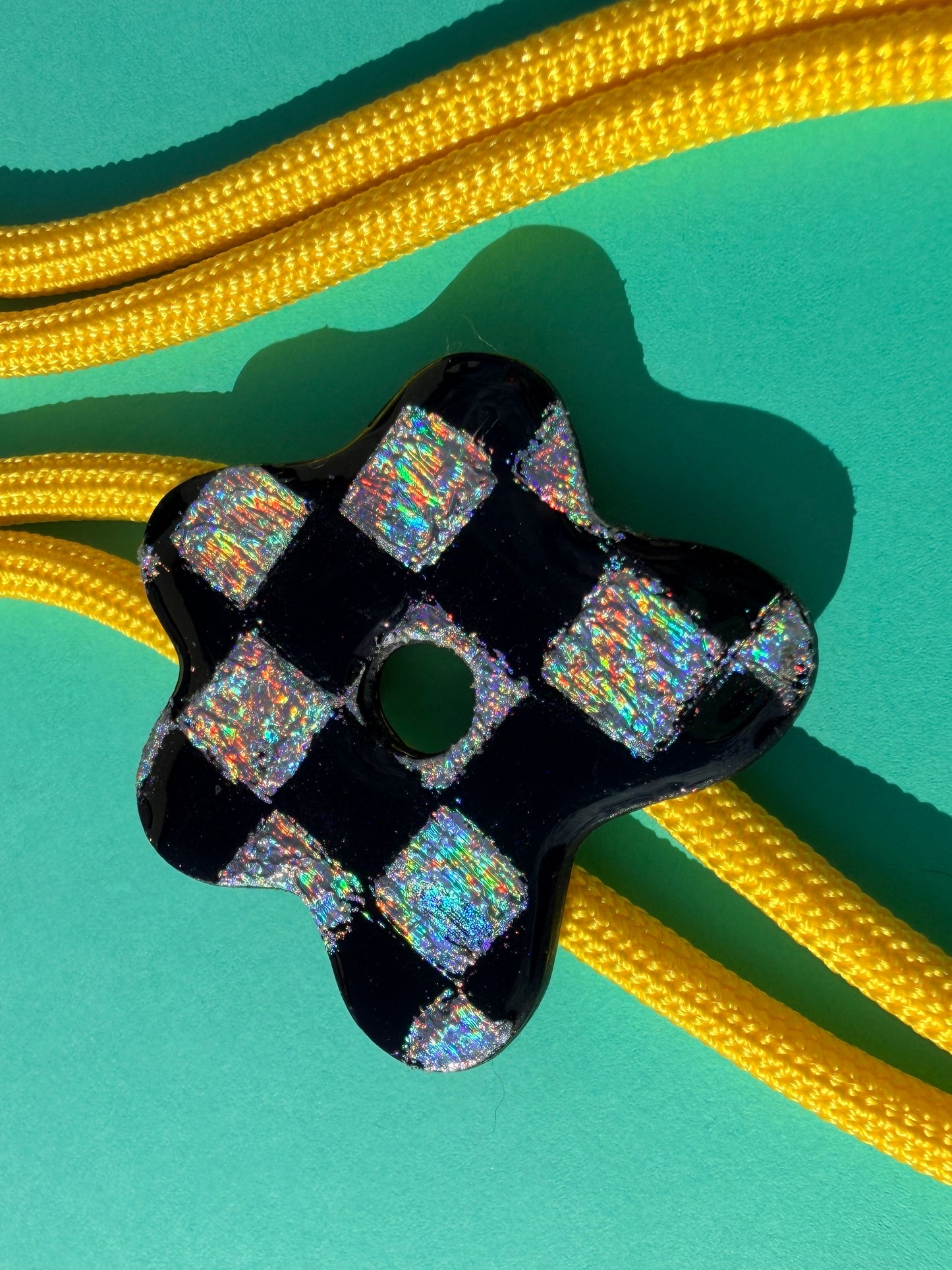 Bolo Ties - Egg & Holographic Checkerboard