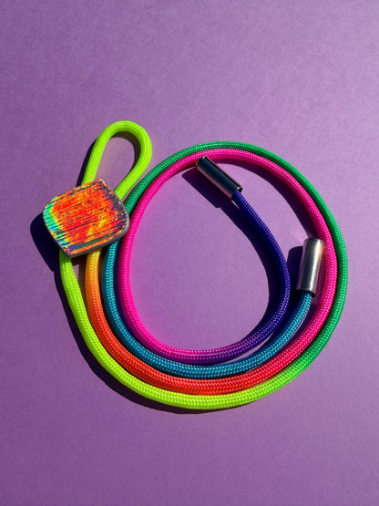 Bolo Ties - Neon Rainbow Taper Bolo & Tie Color of Choice