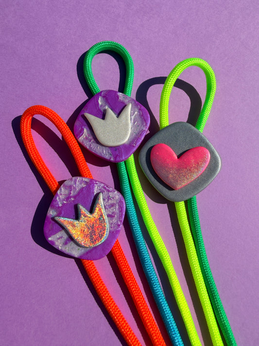 Bolo Ties - Stacked Bolo + Neon Tie Color of Choice