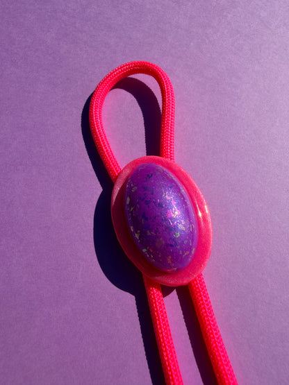 Bolo Ties - Purple & Pink Bolo + Neon Tie Color of Choice