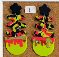 Neon Twist Freestyle - Halloween Earrings